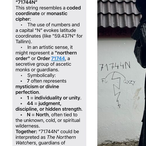 A message on the wall